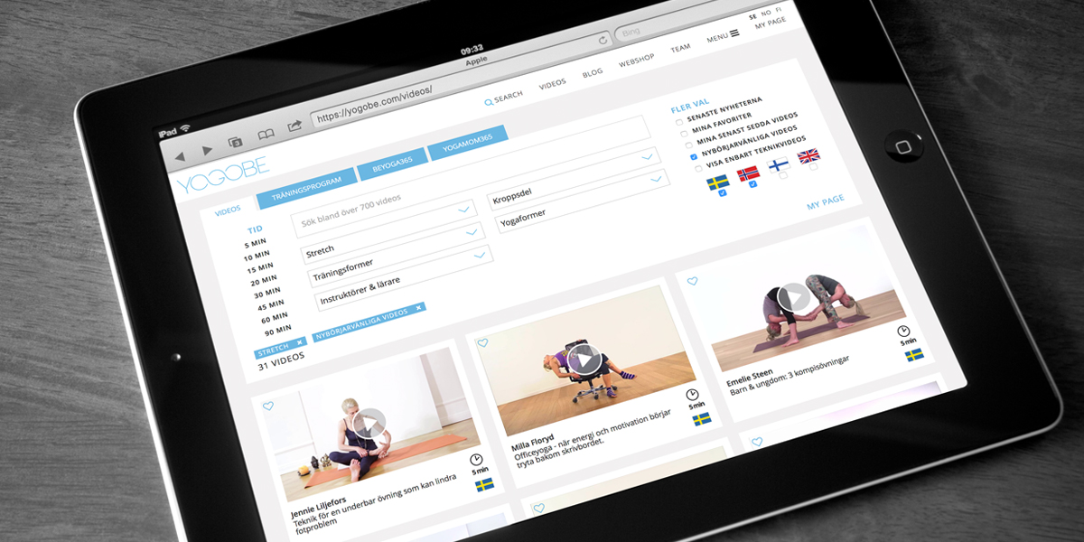 Yogobe växer starkt och stadigt