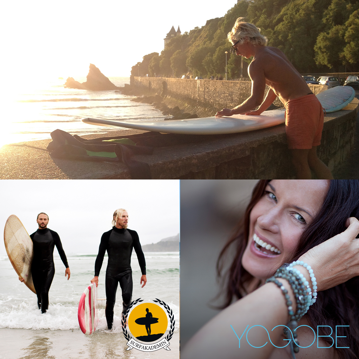 Yoga & Surf i Biarritz med Malin Berghagen YOGOBE